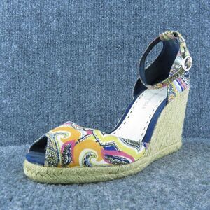 Tommy Hilfiger Women Platform Heel Shoes Multicolor Fabric Size 9‎ Medium